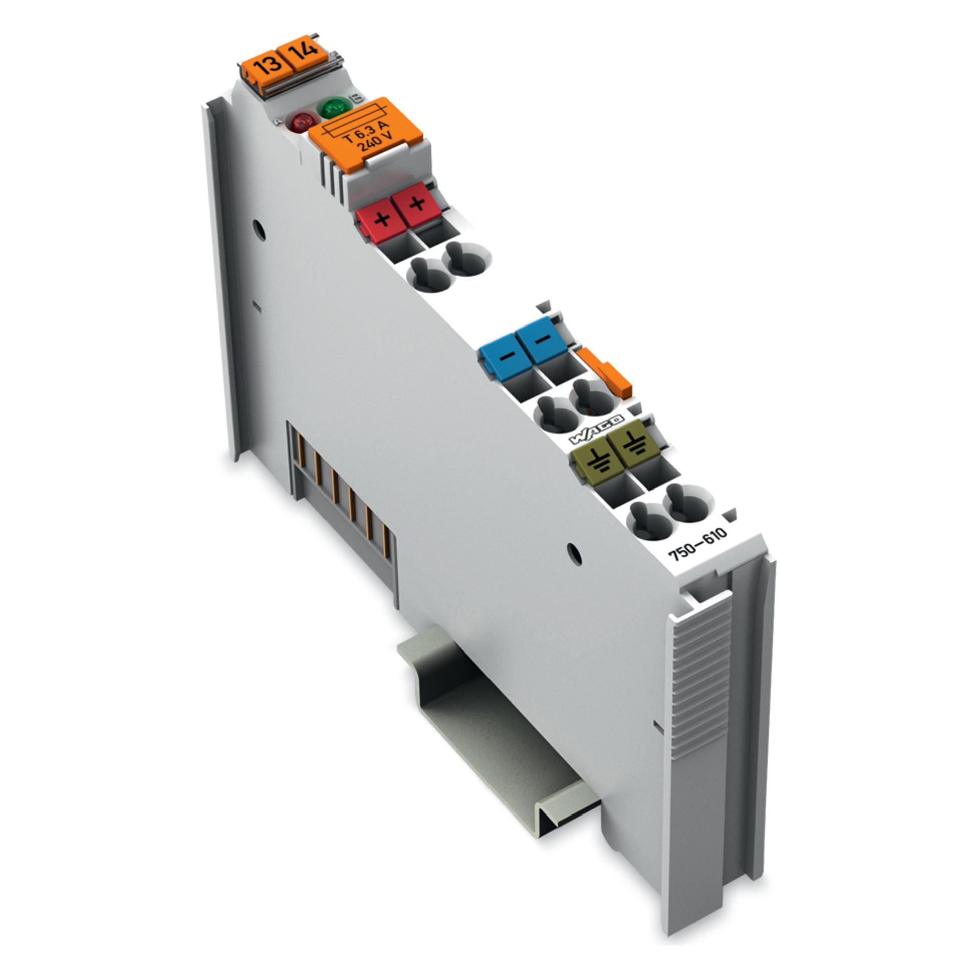 Wago Supply Module With Fuse Diagnostic 24Vdc (750-610)