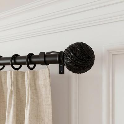 Acroma Modern Farmhouse Extendable Curtain Rod with Final Set
