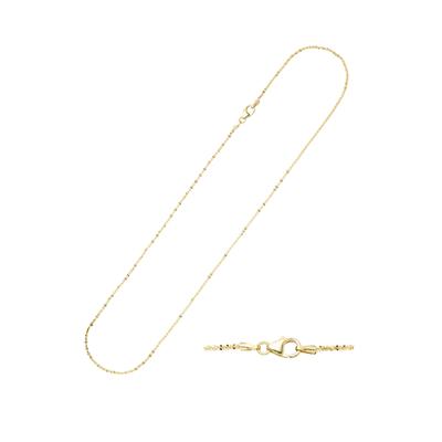 Goldkette JOBO "Criss-Cross-Kette", gold (gelbgold 333), Halsketten, Damen, Gelbgold 333, L: 42, Goldkette, 333 Gold 42 cm 1,3 mm