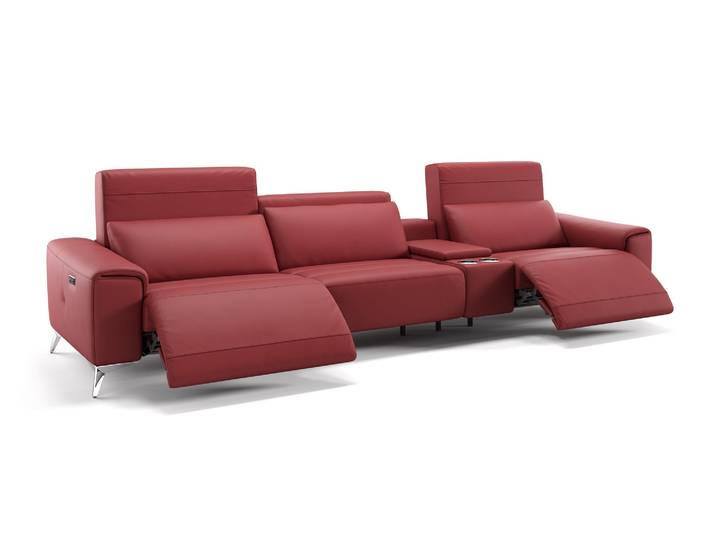 Home Design Leder 3-Sitzer Kinosofa BELLA Luxus Sofa