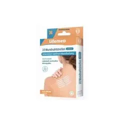Lifemed Wundnahtstreifen 0,64 × 10,2 cm | 10 Stück | steril & hypoallergen sicherer Wundverschluss bei Schnittverletzungen