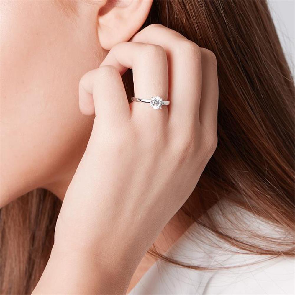 Unique 925 Silberring mit Zirkonia