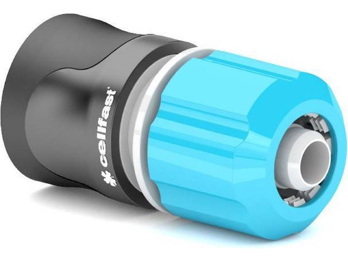 Cellfast - Cellfast - Snelle Slangkoppeling - Met Waterstop - Ergo - 1/2\ (CF53-120)