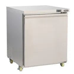Kühl-/Tiefkühlschrank 1 Tür – 185 L, umschaltbar, Edelstahl