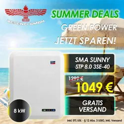 SUMMER DEALS ! SMA Sunny Tripower Hybrid Wechselrichter 8 kW STP 8.0 3SE-40