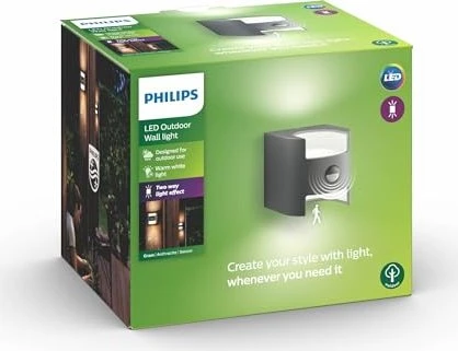 Philips myGarden Grass 17322/93/16 - Wandlampe für den Außenbereich