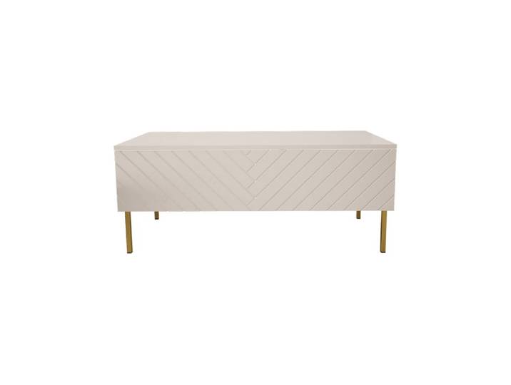 Table basse effet bois Blanc