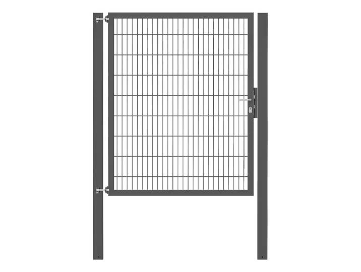 Zauneinzeltür ALBERTS Flexo Plus , grau (anthrazit), B:150cm H:180cm, Stahl, Tore, Zauneinzeltür, verschiedene Abmessungen