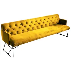 KAWOLA Esszimmerbank CHARME Velvet curry 186cm