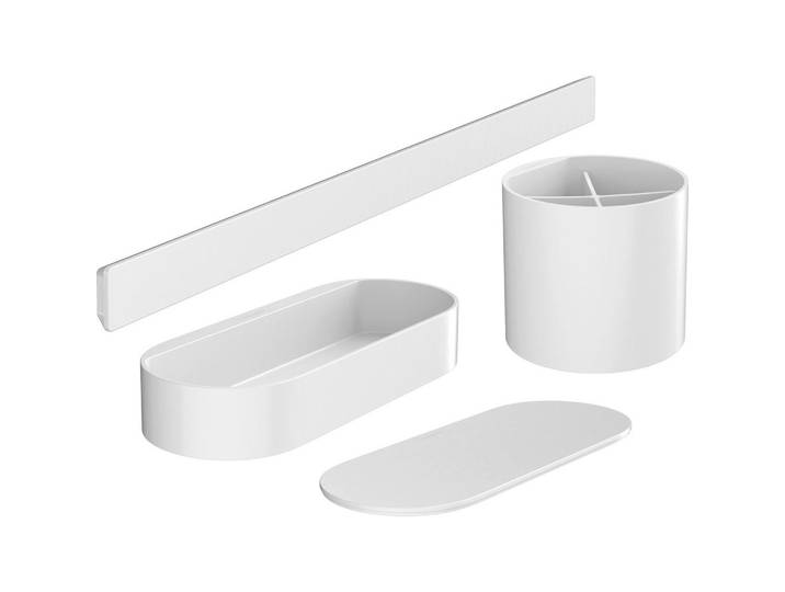 Bad-Accessoires 4--Teilig. Wallstoris MW Weiß