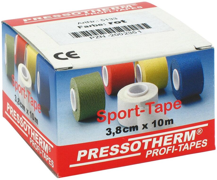 Pressotherm Sport-tape 3,8cmx10m rot 1stk
