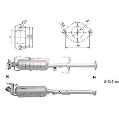 VEGAZ Ruß-/Partikelfilter, Abgasanlage MZK-970SIC