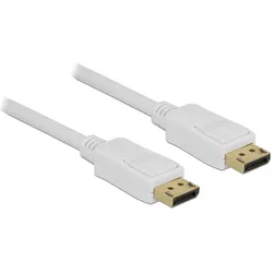 Delock DisplayPort — DisplayPort (10 m), Videokabel, Weiss