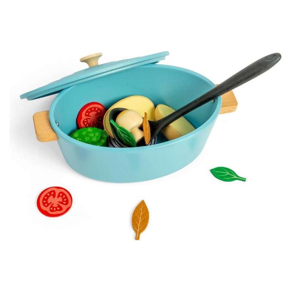 Bigjigs Holz-Auflaufformen-Spielset, 17-tlg. (BJ37046)