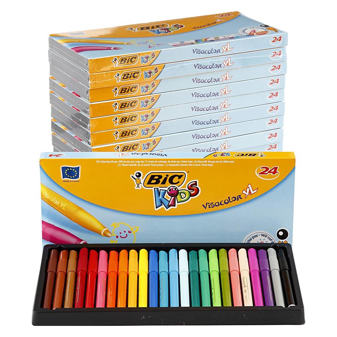 Bic Visa Color Marker (24x) (37498)