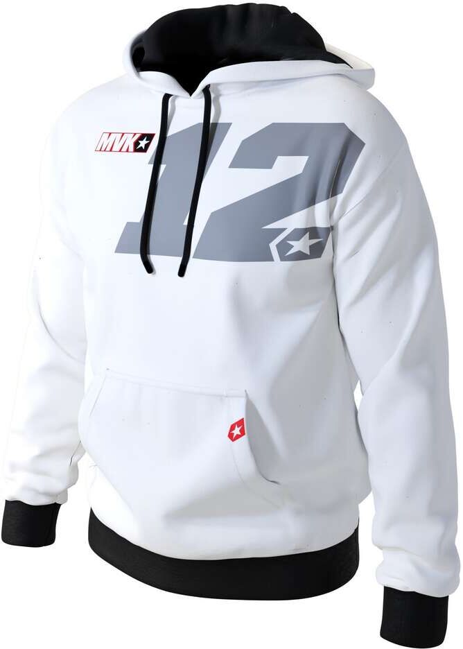Felpa Casual Ixon SW1 MVK 25 Bianco taglia M