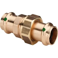 Verschraubung SANPRESS Nr.2260, 126124 22mm aus Rotguss, flachdichtend
