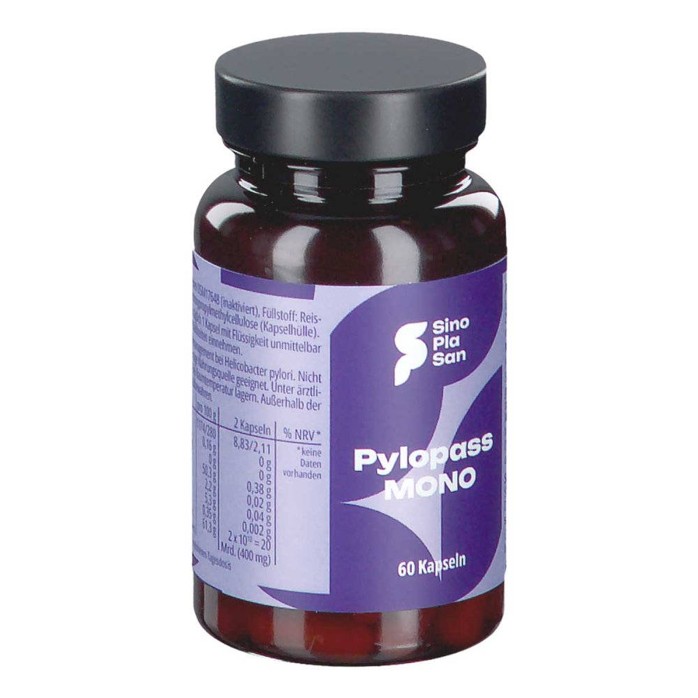 SinoPlaSan GmbH Pylopass Mono 200 mg bei Helicobacter pylori Kapsel (n) 13426930