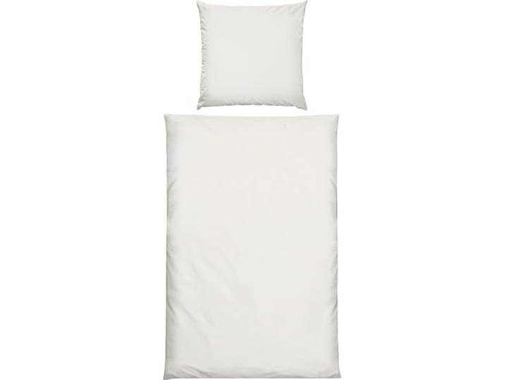 REDBEST Microfaser-Samt Bettwäsche Boston Uni weiß Größe 80x80 cm / 135x200 cm - samtig weich, kuschelige Wärme, strapazierfähig, pflegeleicht, für kalte Winternächte