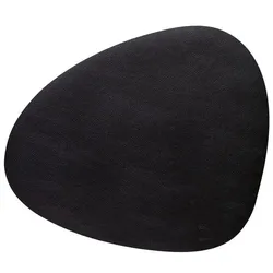 LINDDNA Tischset Serene L Curve Leder Schwarz (Large)