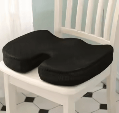 Inspire Essentials Ergonomic Memory Foam Seat Cushion For Office And Home Comfort black