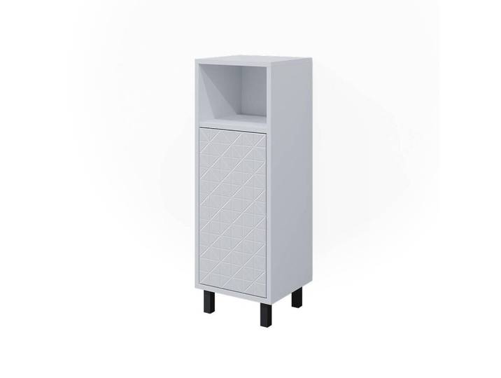 Vicco Midischrank Agasta Weiß 30 x 87.2 cm, Holzwerkstoff, Rechteckig, 30x87.2x28 cm, Badezimmer, Badezimmerschränke, Midischränke