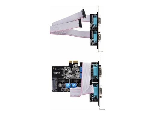 StarTech.com Startech 4-Port Serielle PCIe Karte, RS232/RS422/RS485 (PS74ADF-SERIAL-CARD)