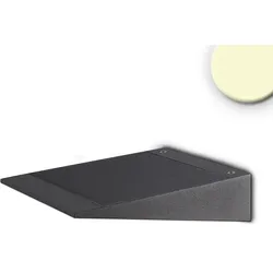 ISOLED LED Solar-Wandleuchte mit HF-Bewegungs- u. Helligkeitssensor, 2W, IP54, warmweiß ISO-114542