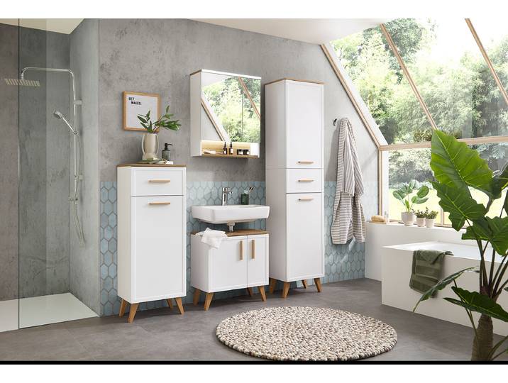 Meuble midi 45 x 104 x 33cm Blanc