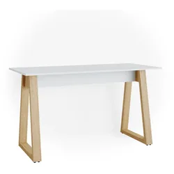 VICCO Schreibtisch Nautica Computer Bürotisch PC Arbeitszimmer weiß Eiche Skandi