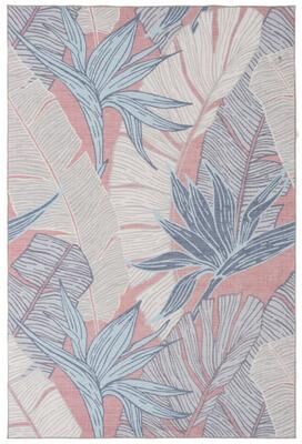MDA Rugs Florida Tropical Leaf Multicolor Modern Indoor/Outdoor Area Rug