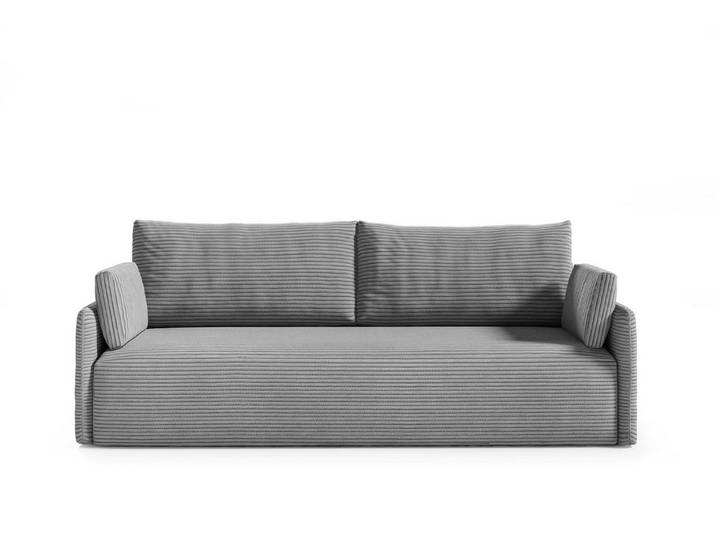 moebelfaktor Schlafsofa Mino 3-Sitzer POSO Cord Stoff, mit Ausklappfunktion