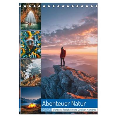 Abenteuer Natur (Tischkalender 2026 DIN A5 hoch), CALVENDO Monatskalender
