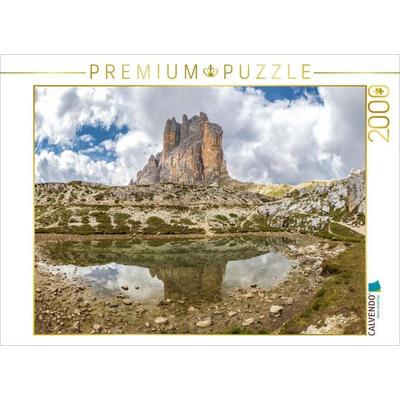 CALVENDO Puzzle Drei Zinnen Spiegelung | 2000 Teile Lege-Größe 90x67cm Foto-Puzzle für glückliche Stunden