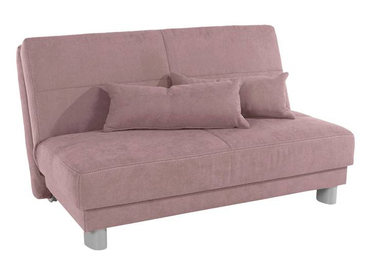 Schlafsofa, Chenille, Rosa (Flamingo) 140×195 cm, Ausziehbar, Klassisch & Modern, Inosign