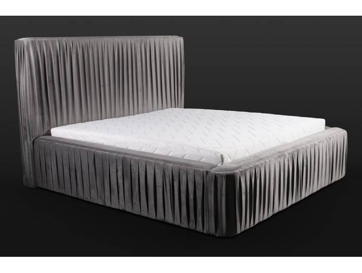 Xlmoebel Polsterbett Elegantes graues Holzmöbel-Design im klassischen Stil (Bett), Hergestellt in Europa