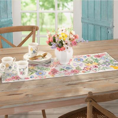 Lenox Butterfly Meadow Garden Embroidered Centerpiece - 14x36