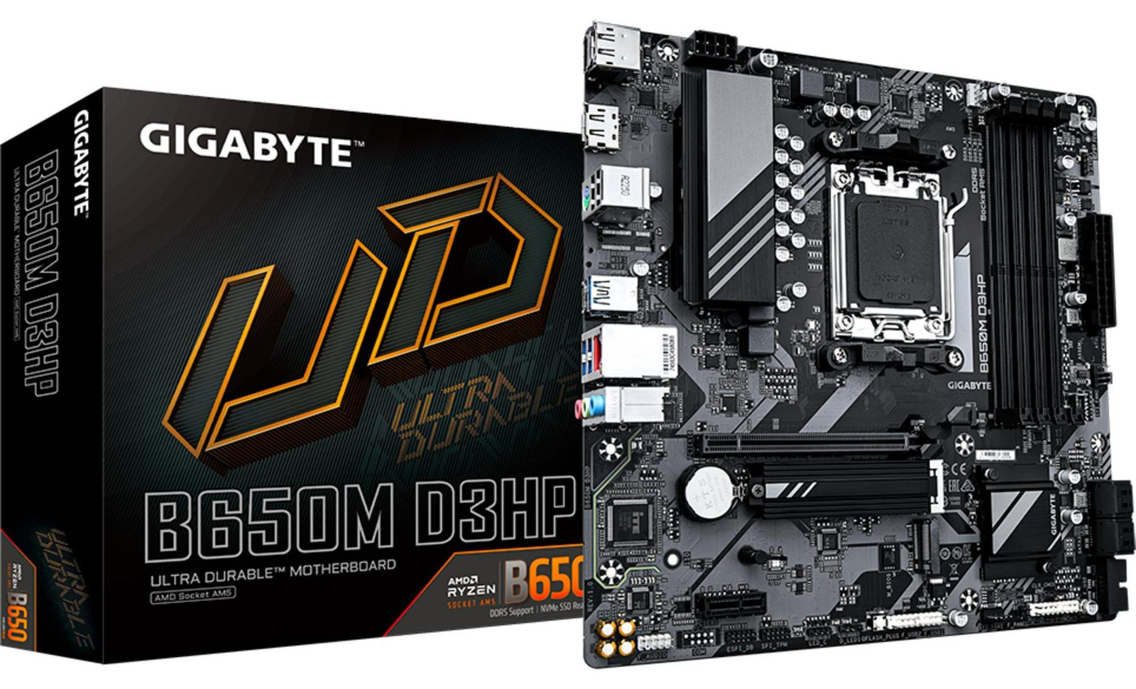 Gigabyte B650M D3HP Motherboard - Socket AM5 - DDR5 tot 7600 MHz - 2.5 GbE LAN