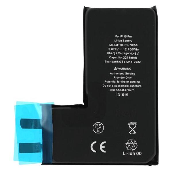 OEM Akkuzelle für iPhone 15 Pro (ohne Flexkabel) (47209549)