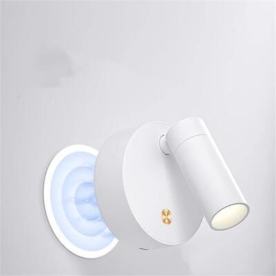 Friendly Fresh Finds Rechargeable Wall Light Wireless Magnetic Wall Lamp LED Reading Light For Bedroom Bedside white