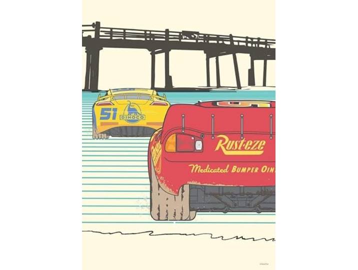 Komar Disney - Cars Strengthen Together - 50 x 70 cm (sans cadre) - Décoration pour chambre d'enfant - Affiche d'art