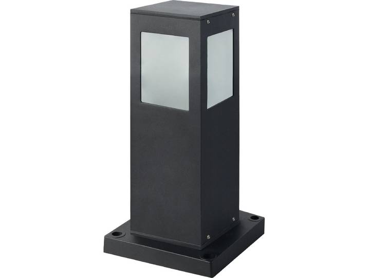Staande Buitenlamp - Sokkellamp - Kavy 1 - E27 Fitting - Vierkant - Zwart