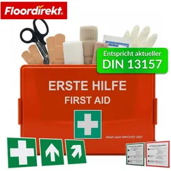 Floordirekt, Erste Hilfe Set, Erste-Hilfe-Koffer DIN 13157 (Notfallkoffer)