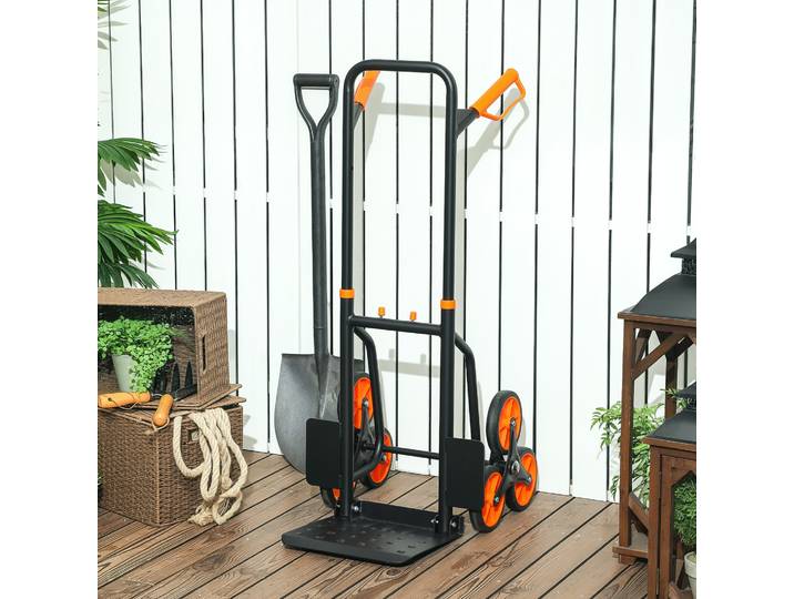 DURHAND Chariot Monte-Escaliers Pliable Acier 120kg