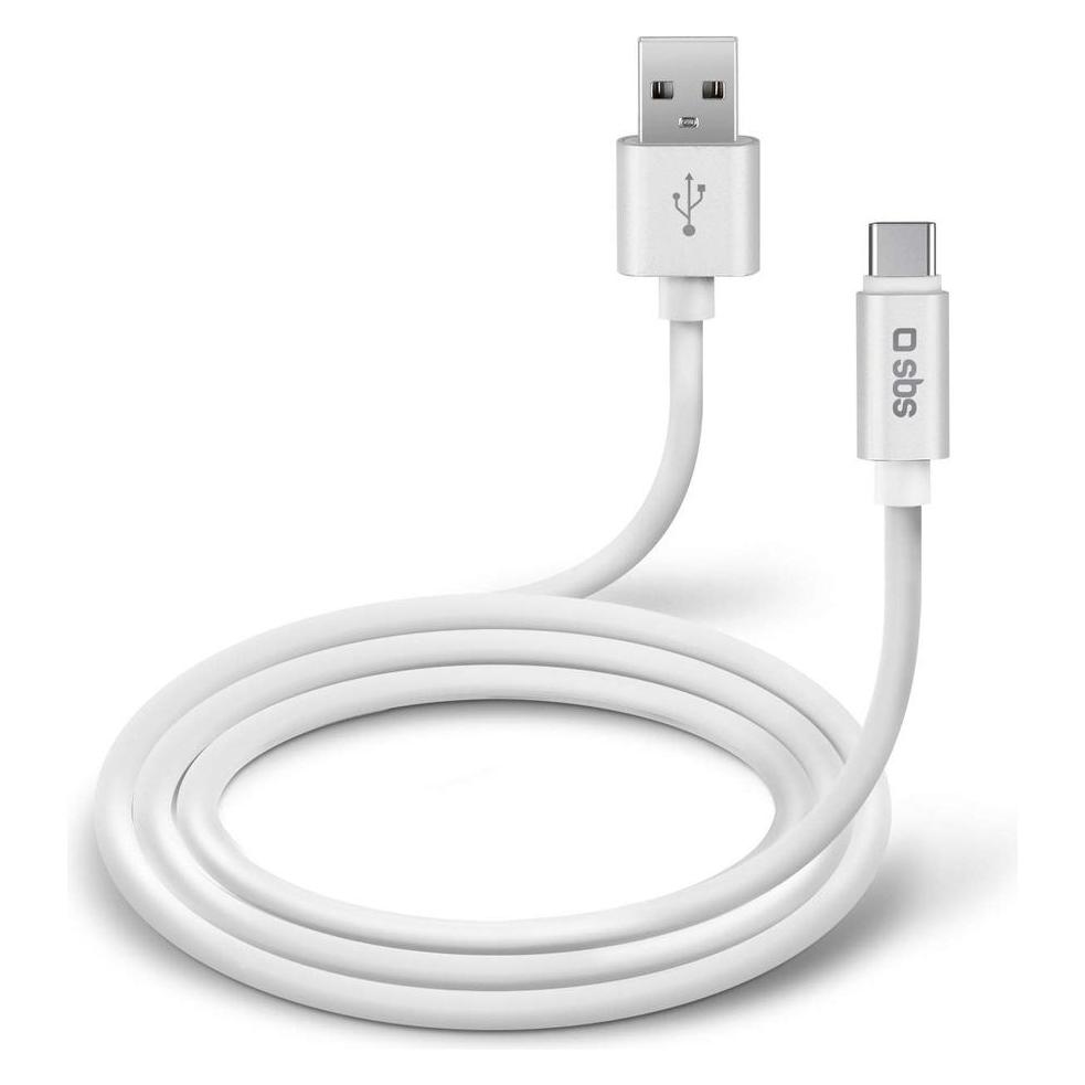 SBS Lade- und Datenübertragungskabel Typ C Kollektion Polo (1 m, USB 2.0) (TECABLPOLOTYPECW)