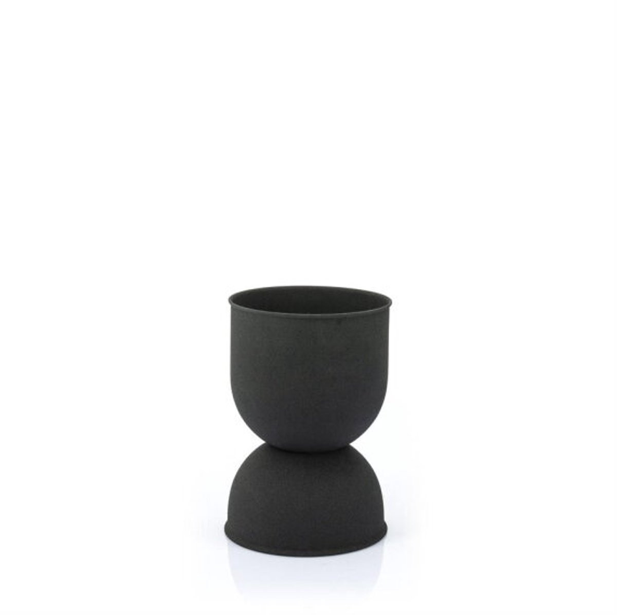 BY-BOO Bloempot Diablo small - zwart - set van 4
