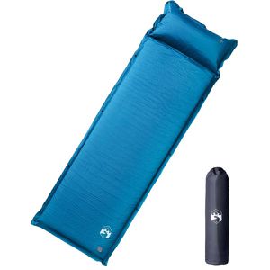 vidaXL Isomatte 4007135, türkis, selbstaufblasend, 190 x 64 x 7cm, 1930g, mit Kopfkissen
