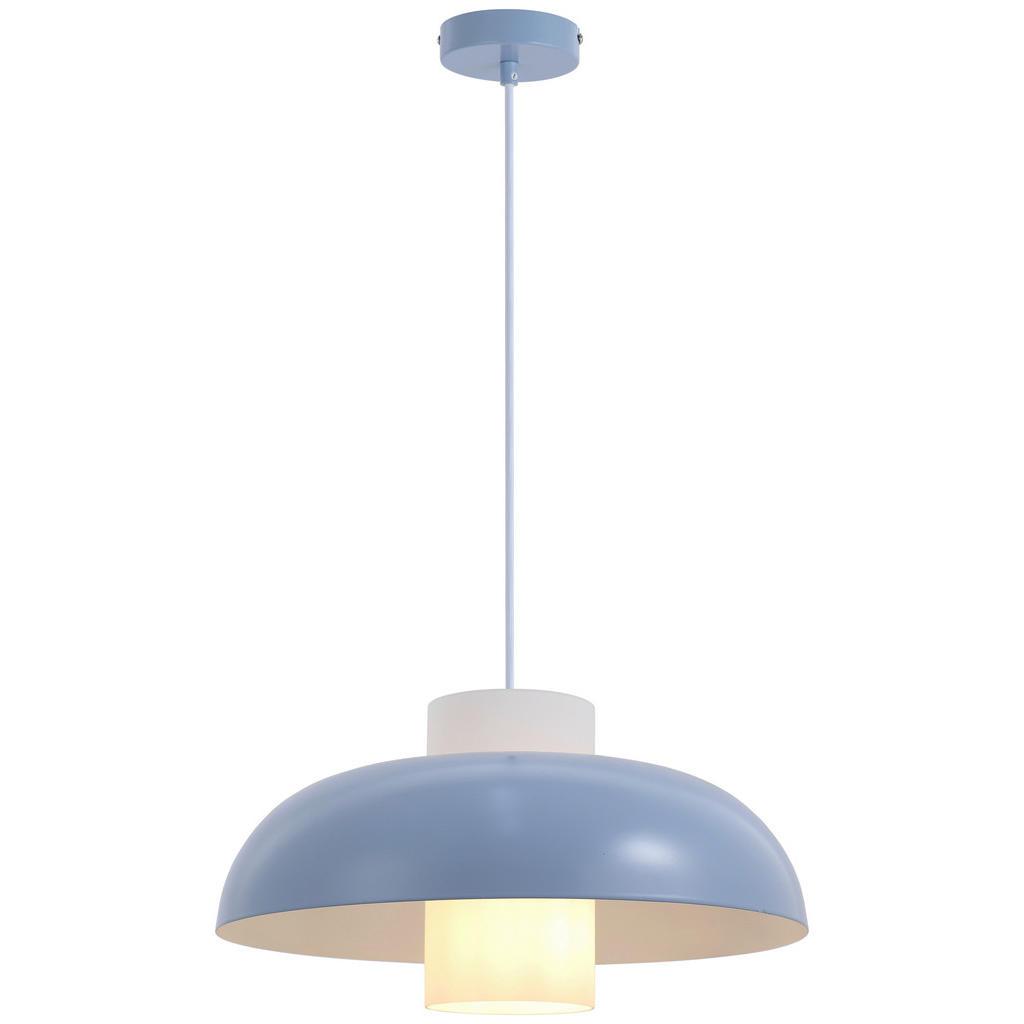 Collett's Monde Hängeleuchte , Blau, Weiss , Metall, Glas , 120 cm , Lampen & Leuchten, Innenbeleuchtung, Hängelampen, Pendelleuchte