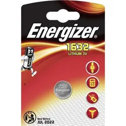 Energizer Lithium-Knopfbatterie Cr1632 3V Blister*1