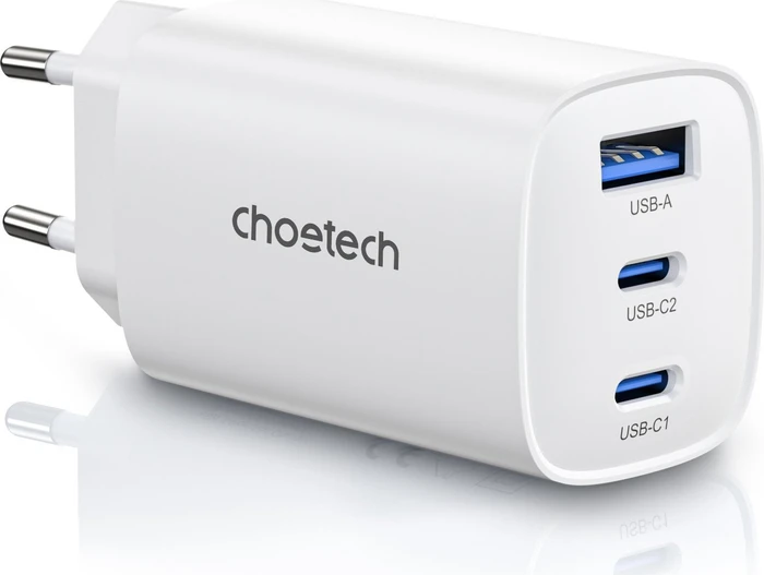 Choetech 2C1A 3ports PD65 W GaN wall charger